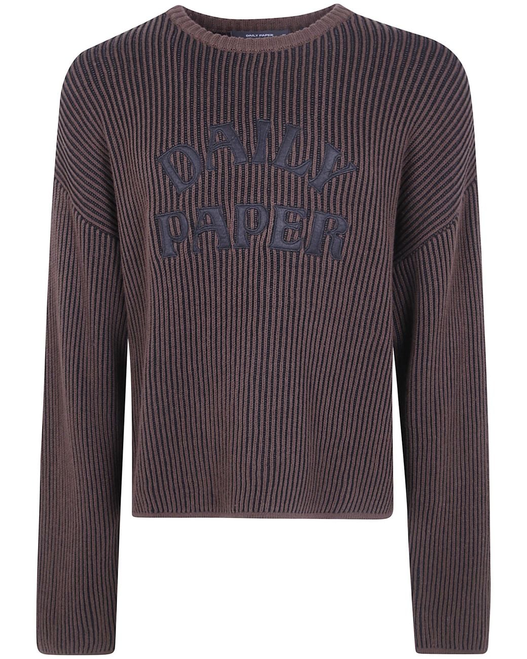 Daily Paper Blue Dias Stacked Rib Knit Sweater for men