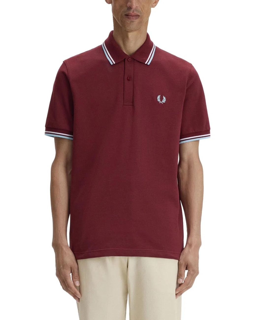 Fred Perry Red Polo With Logo for men