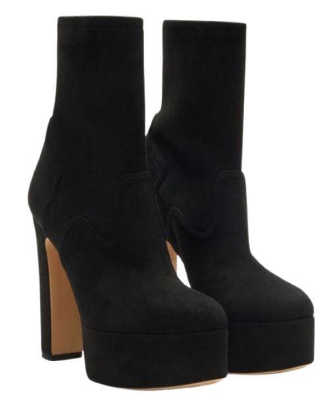 Casadei Black Leather Rubber Boots