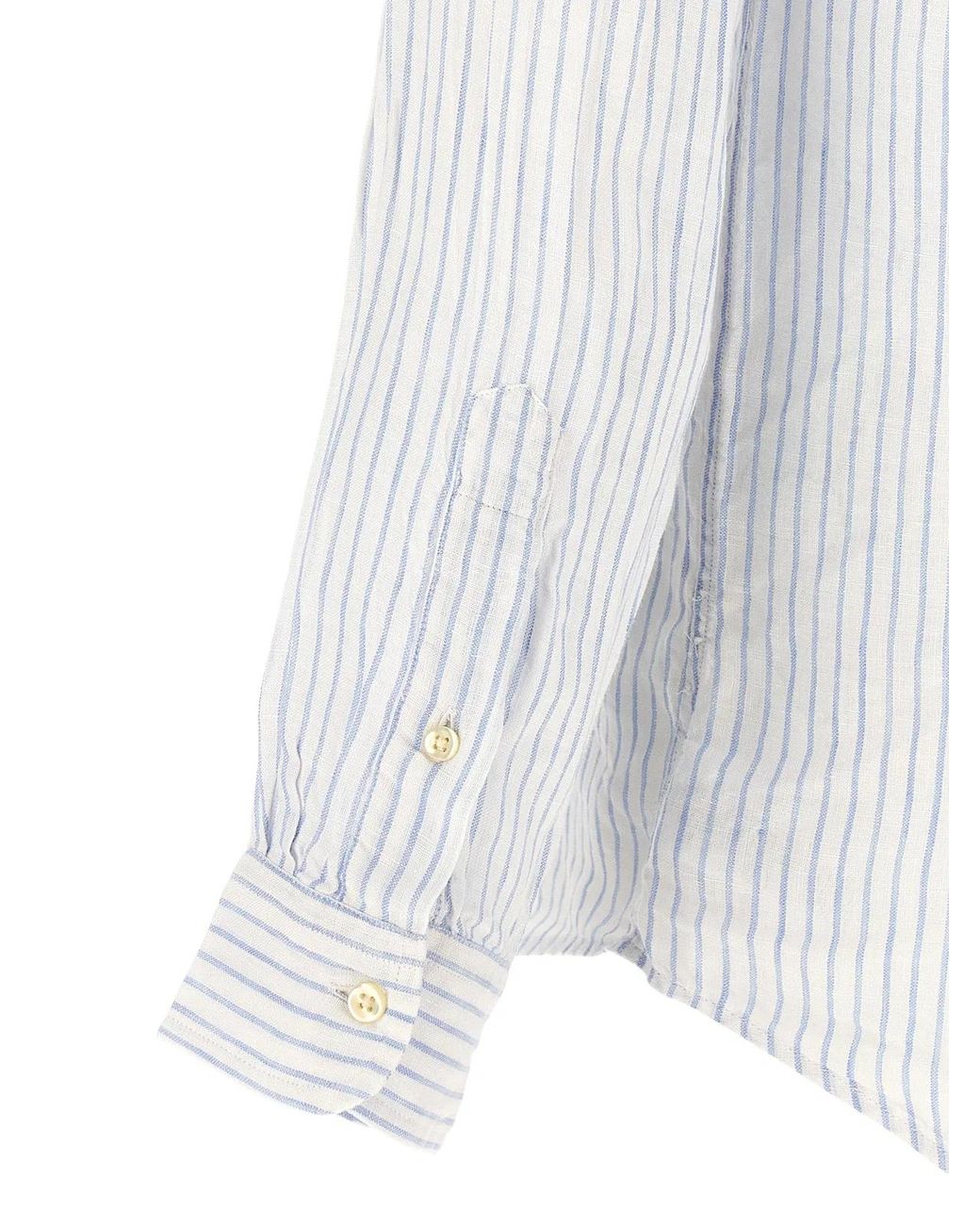 Polo Ralph Lauren White Regular Stripes Shirt for men