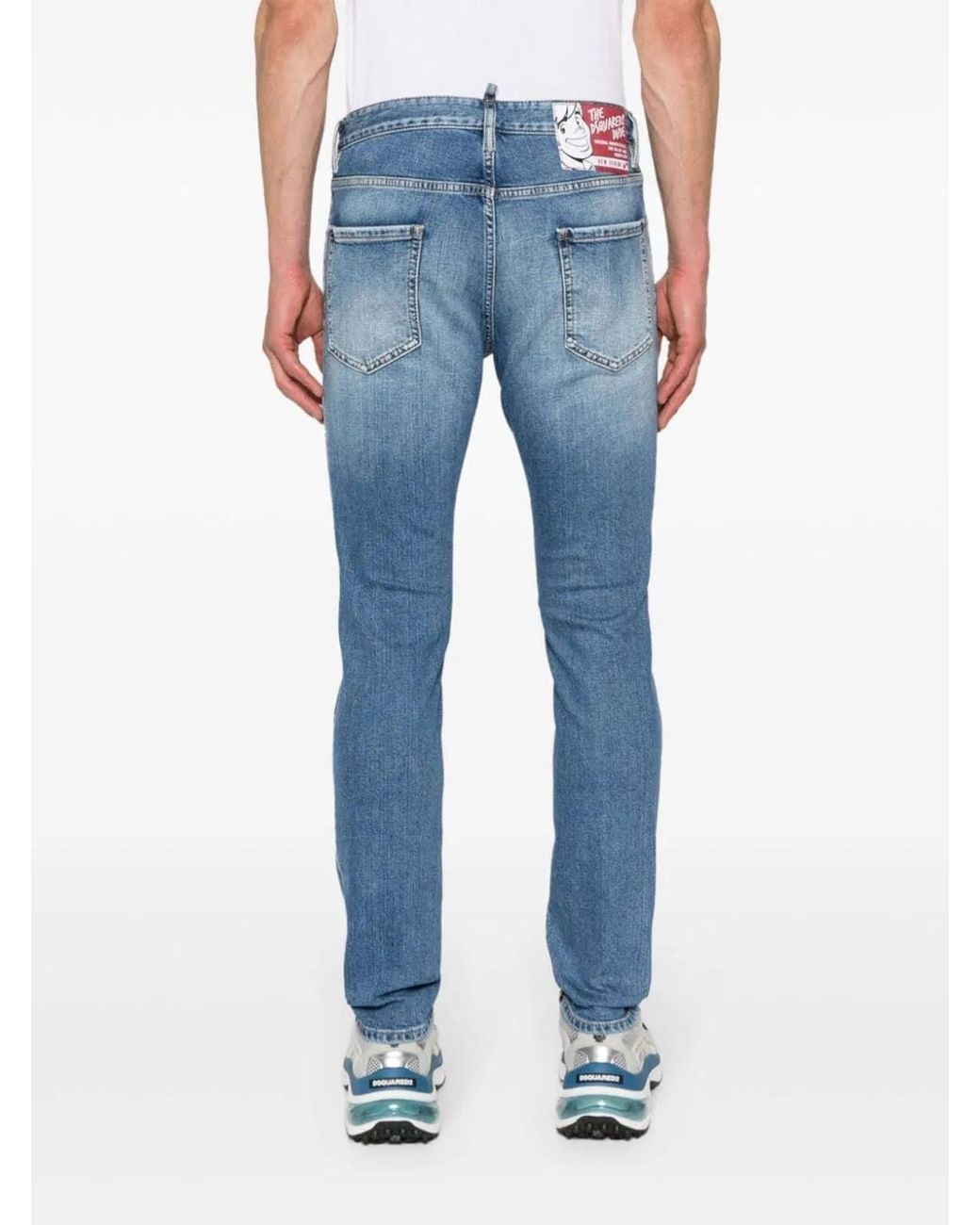 DSquared² Blue Pants 5 Pockets Cool Guy for men