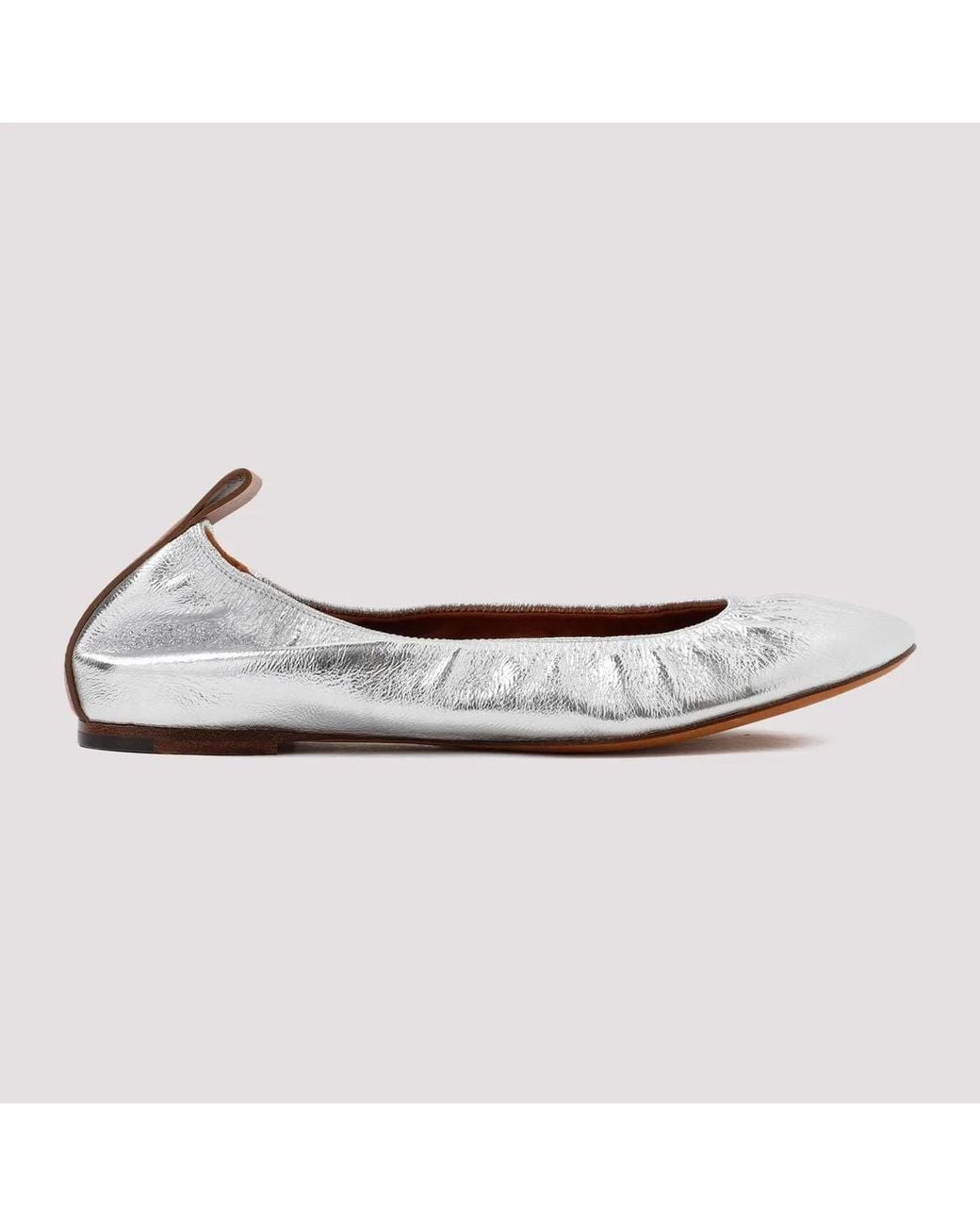 Lanvin White Ballerinas