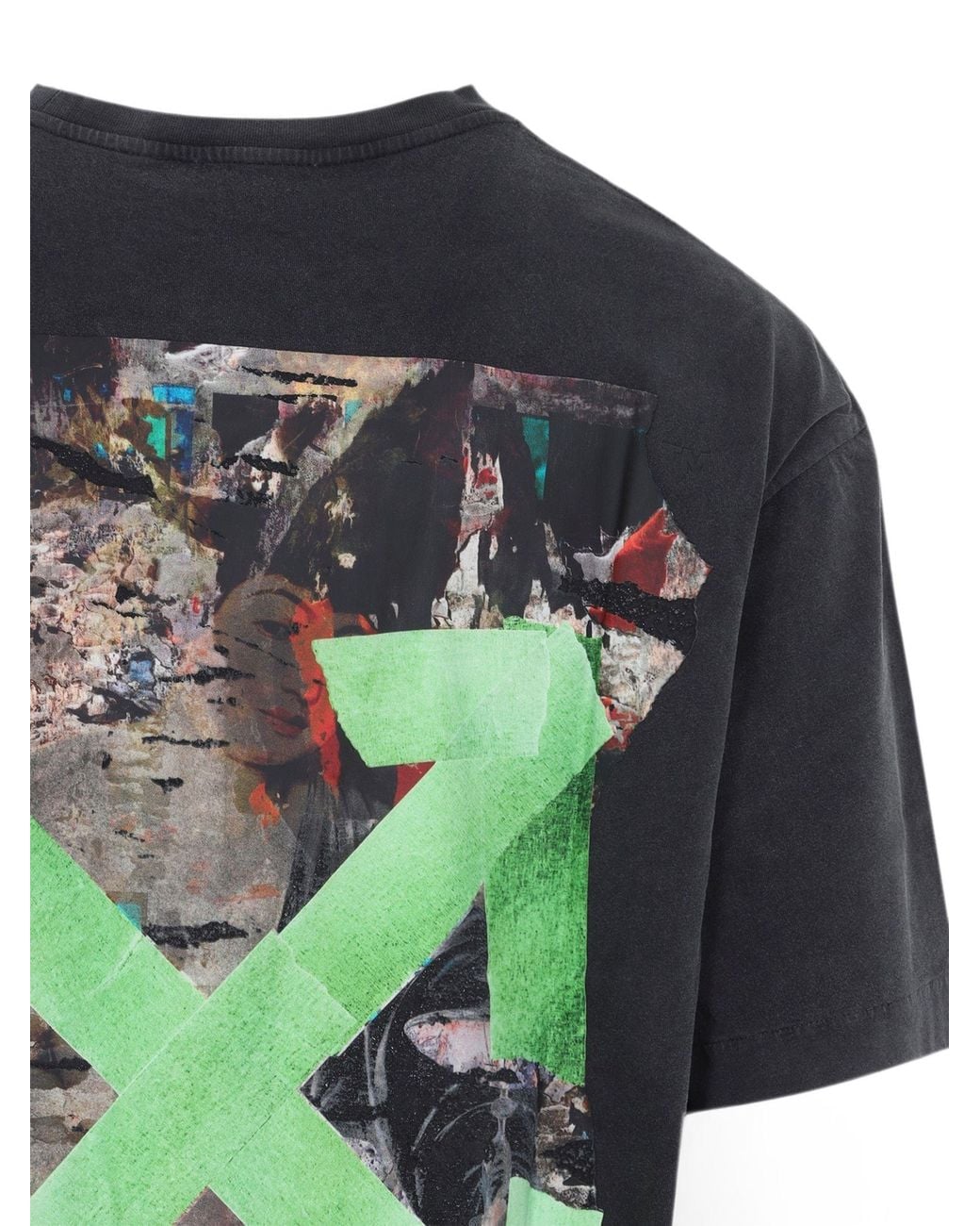 Off-White c/o Virgil Abloh Blue Bacco Arrow Skate Cotton T-Shirt for men