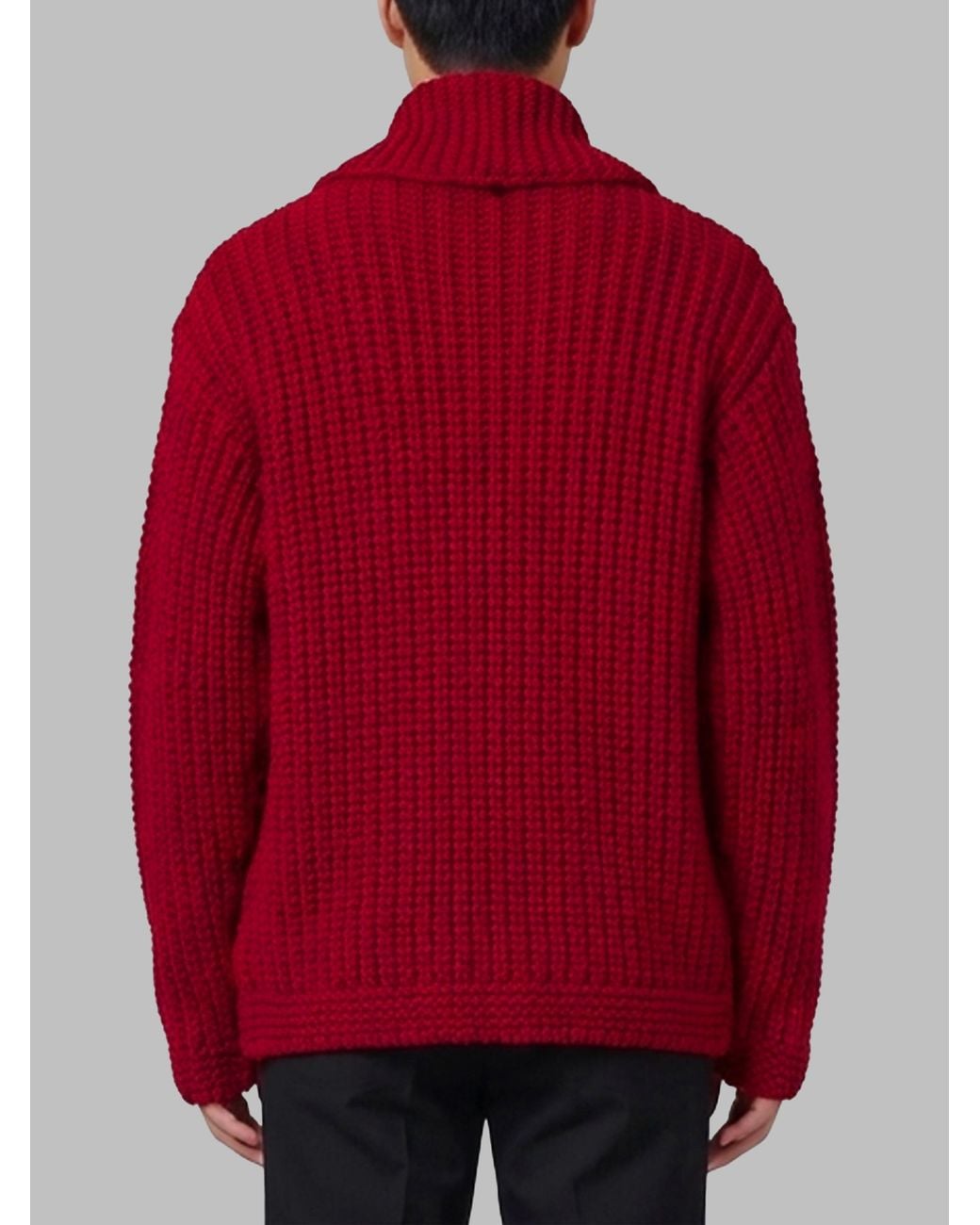 Barena Red Cardigan Cavana Cota for men