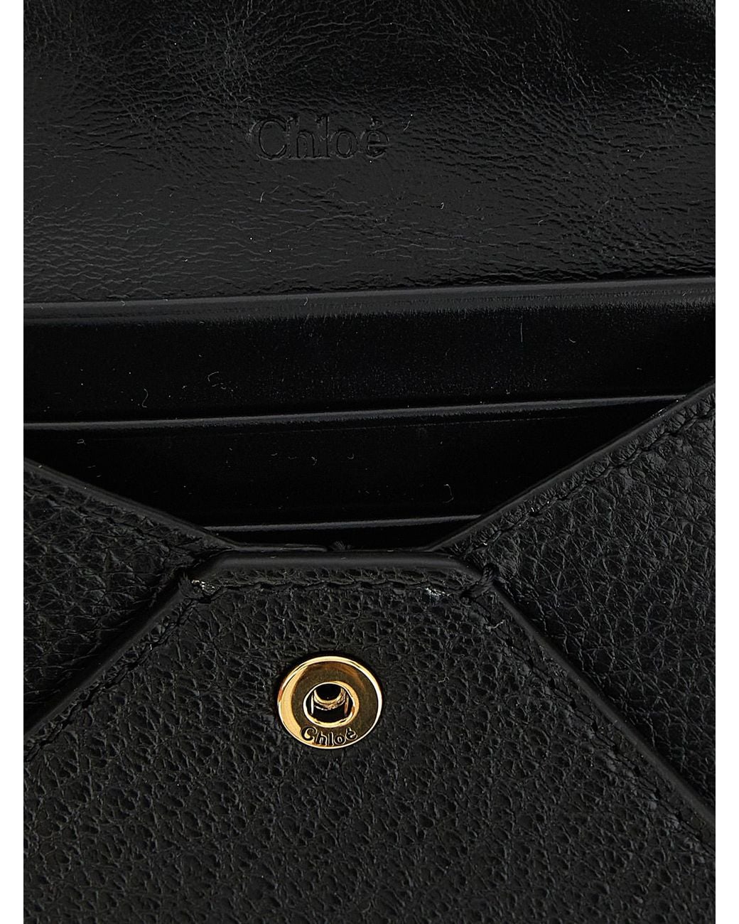Chloé Black 'Envelope' Card Holder