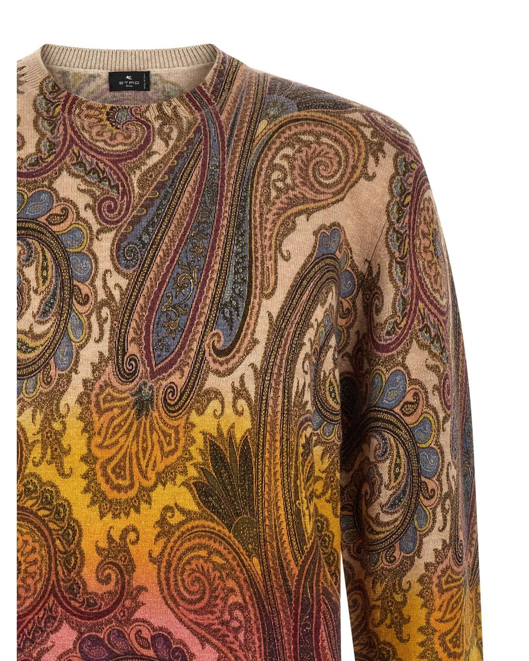Etro Multicolor Paisley Dégradé Sweater for men