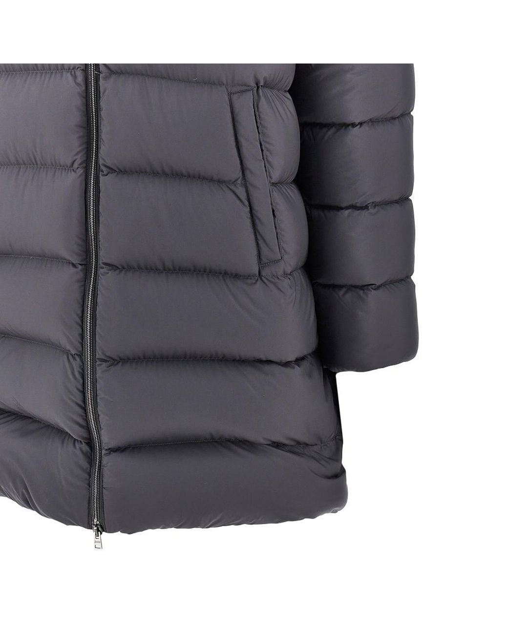Herno Gray Nylon Microfiber Goose Down Parka Coat for men