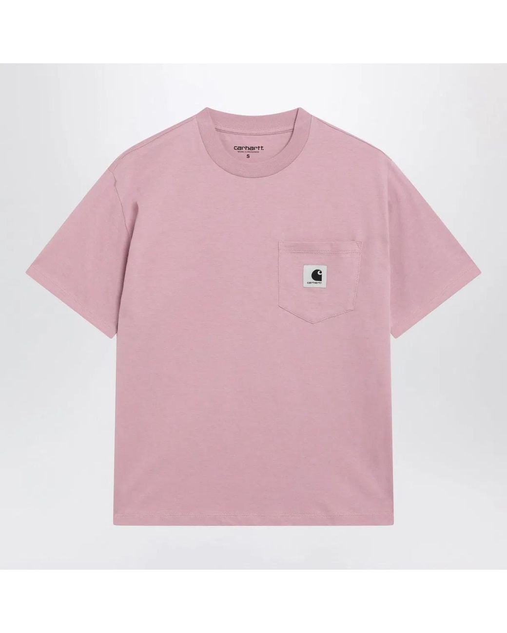 Carhartt Pink S/S Pocket Organic-Cotton T-Shirt