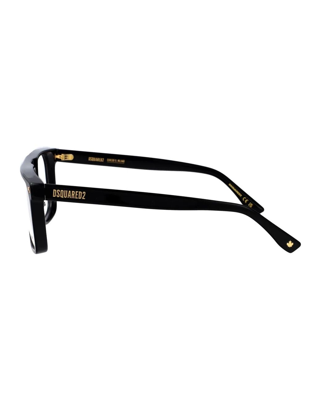 DSquared² Black Acetate Glasses for men