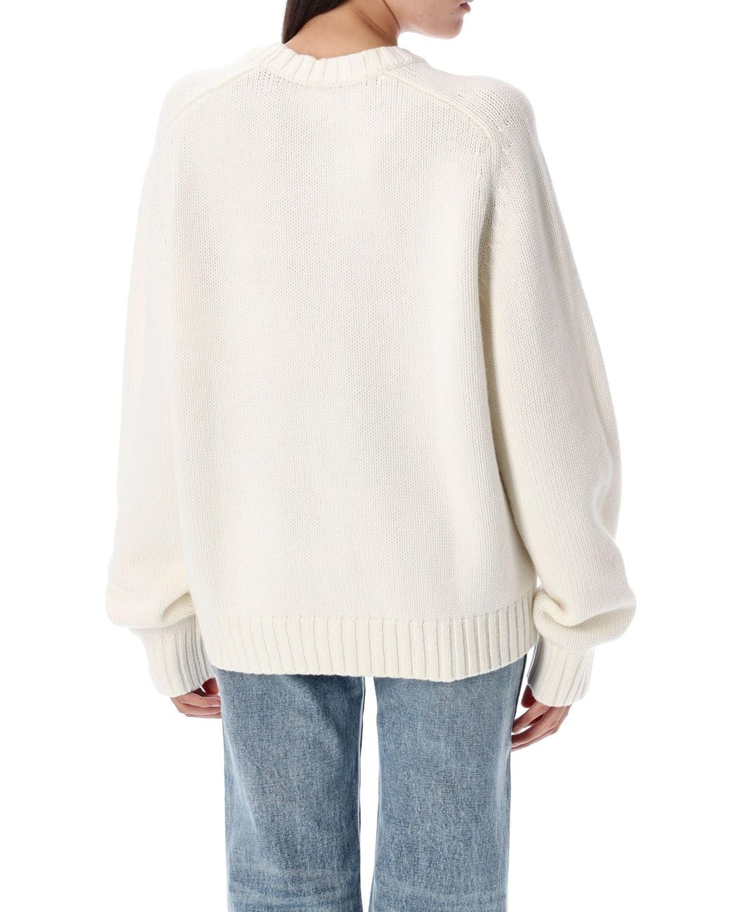 Khaite White Mae Knit