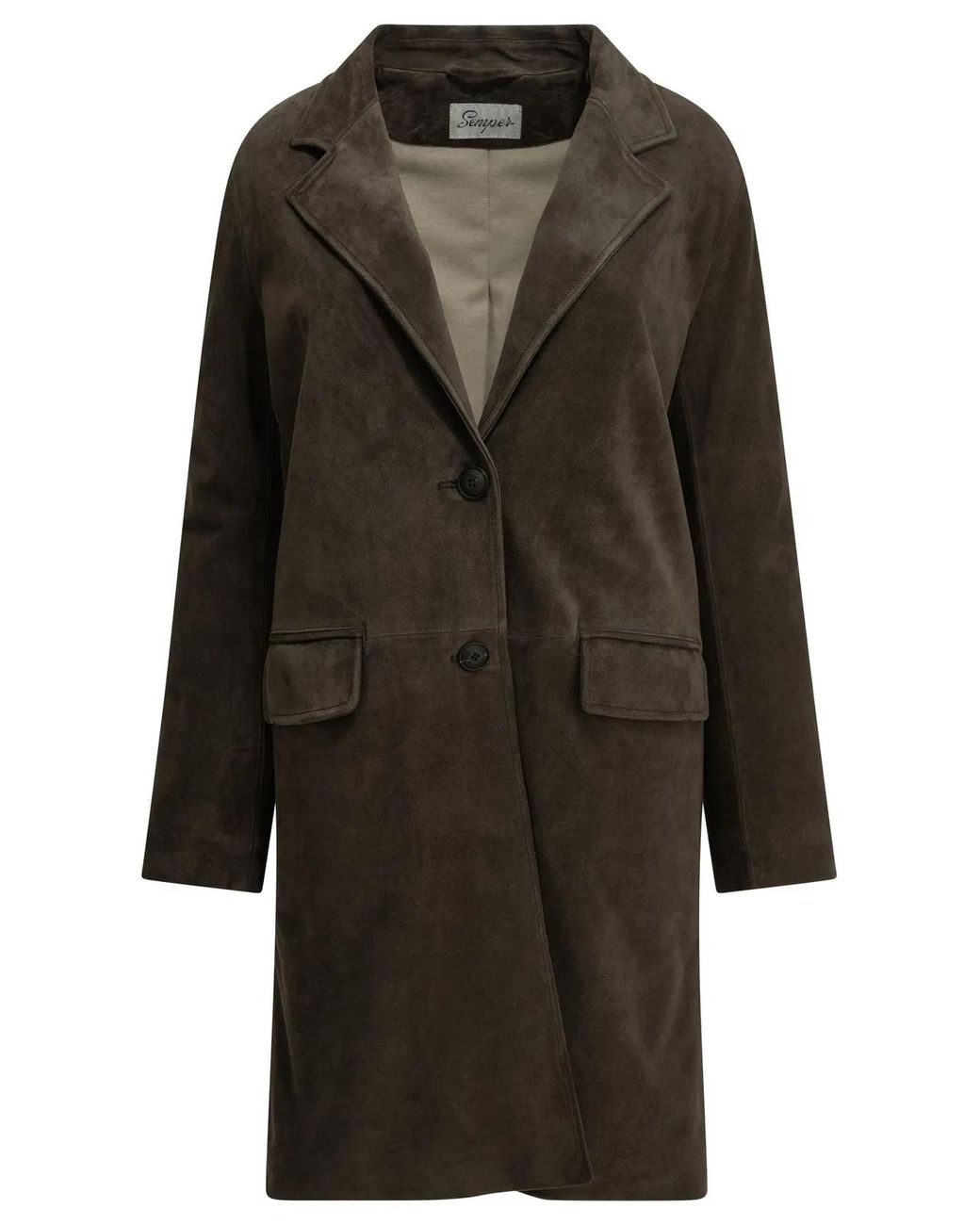 Semler Black Padded Suede Jacket
