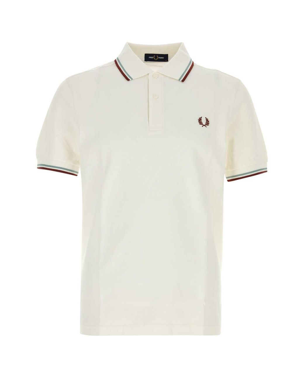 Fred Perry White Piqué Polo Shirt for men