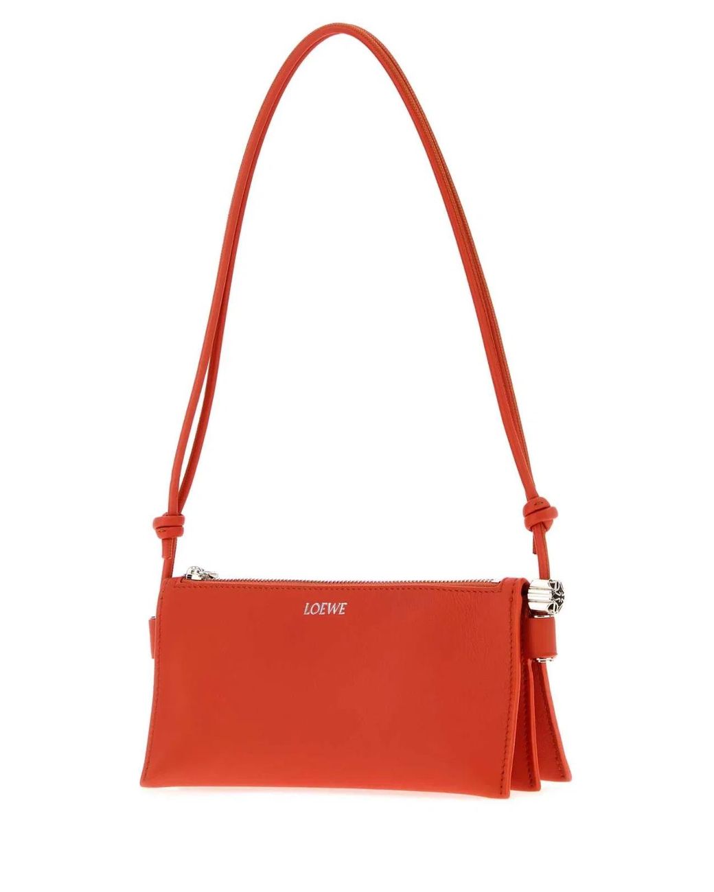 Loewe Red Coral Leather Joya Shoulder Bag