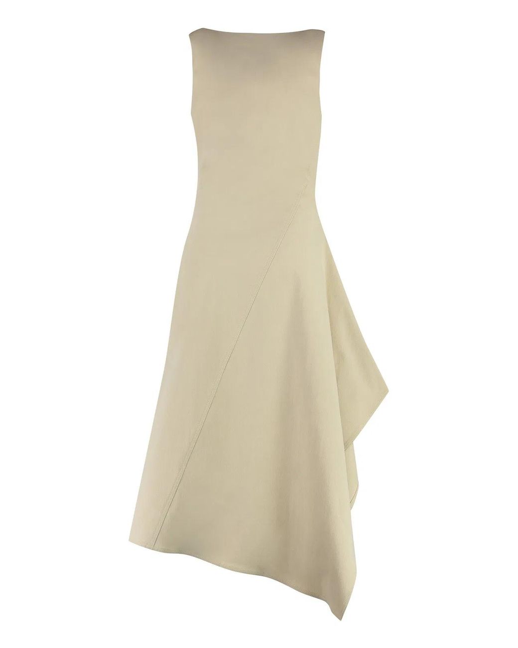 Bottega Veneta Natural Asymmetrical Midi Suit
