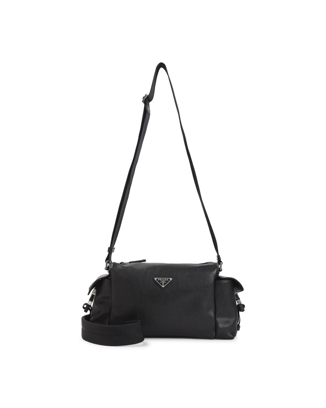 Prada Black Leather Bandoliera Bag