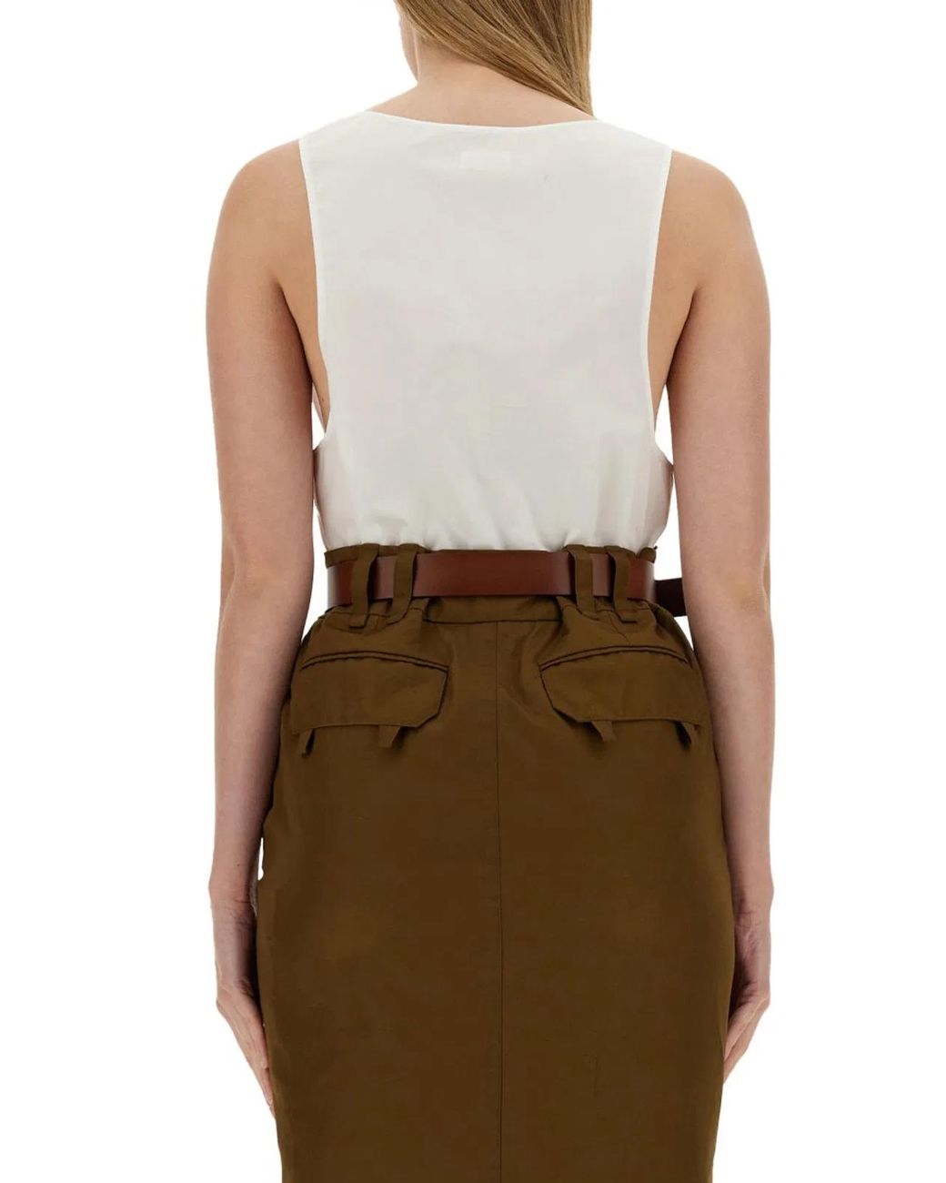 Saint Laurent White Henley Dinghy