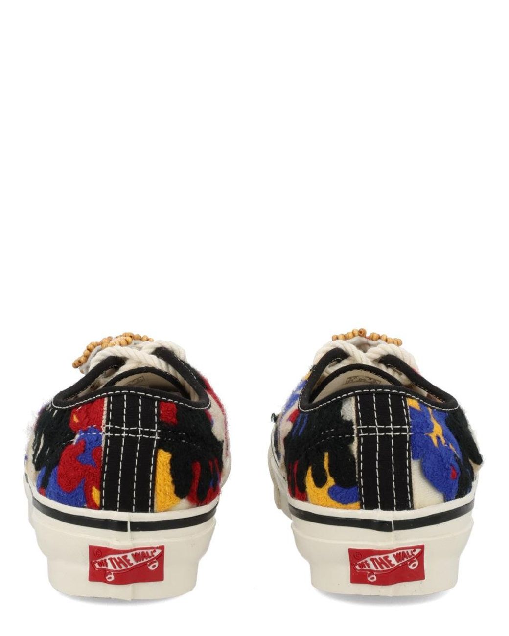 Vans White Multicolour Textile Sneakers