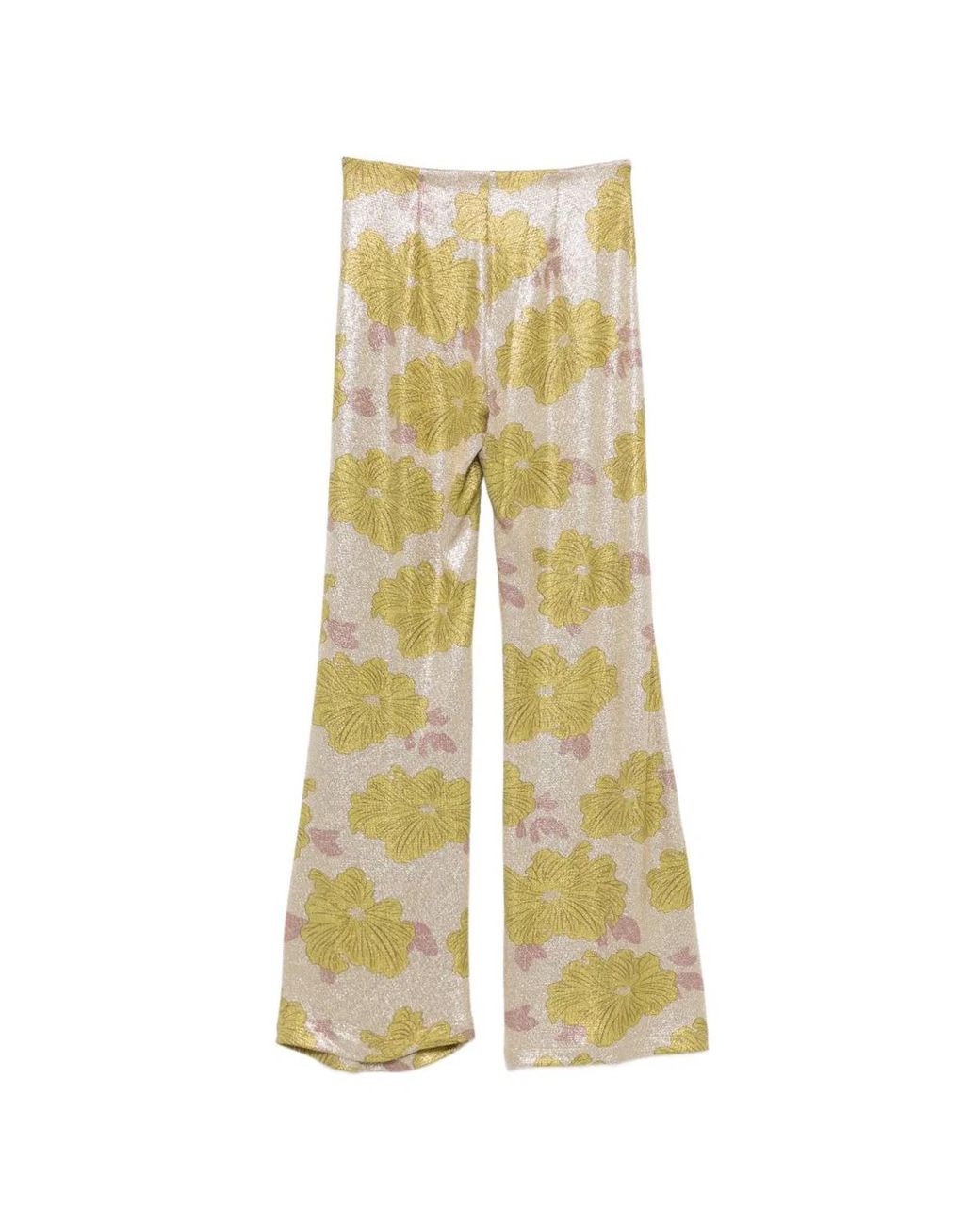 Siyu Yellow Tallis Printed Trousers