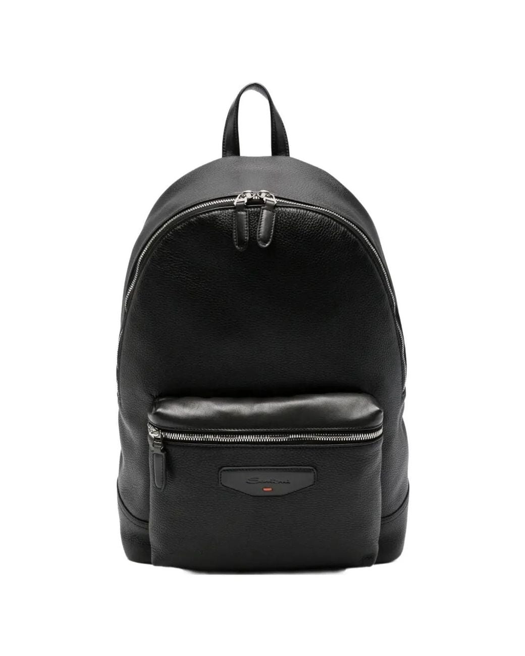 Santoni Black "New" Backpack for men