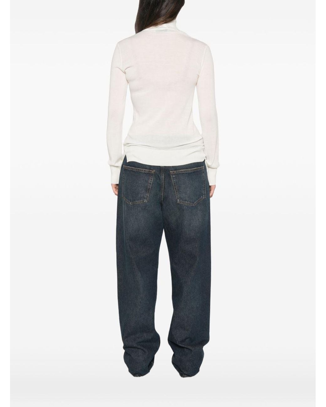 Ermanno Scervino White Wool Turtle-Neck Sweater