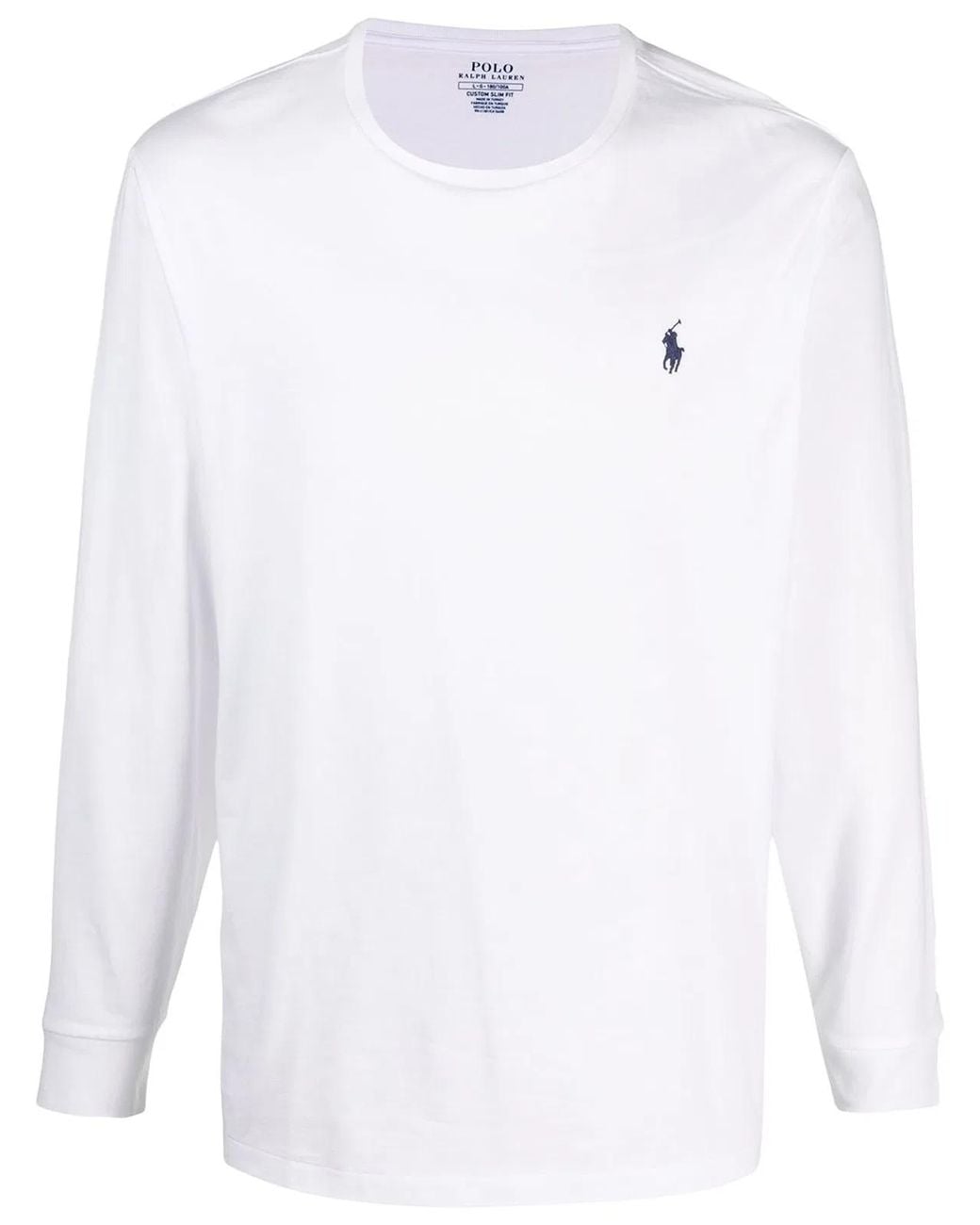 Ralph Lauren White Cotton T-Shirt Polo for men