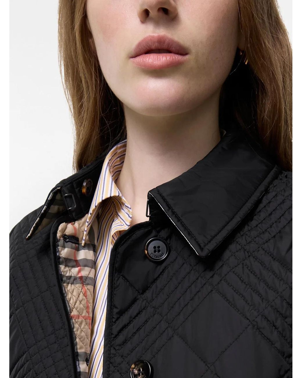 Burberry Black Fernleigh Quilted Nylon Jacket