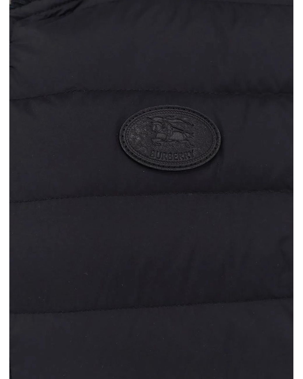 Burberry Blue Nylon Down Jacket for men