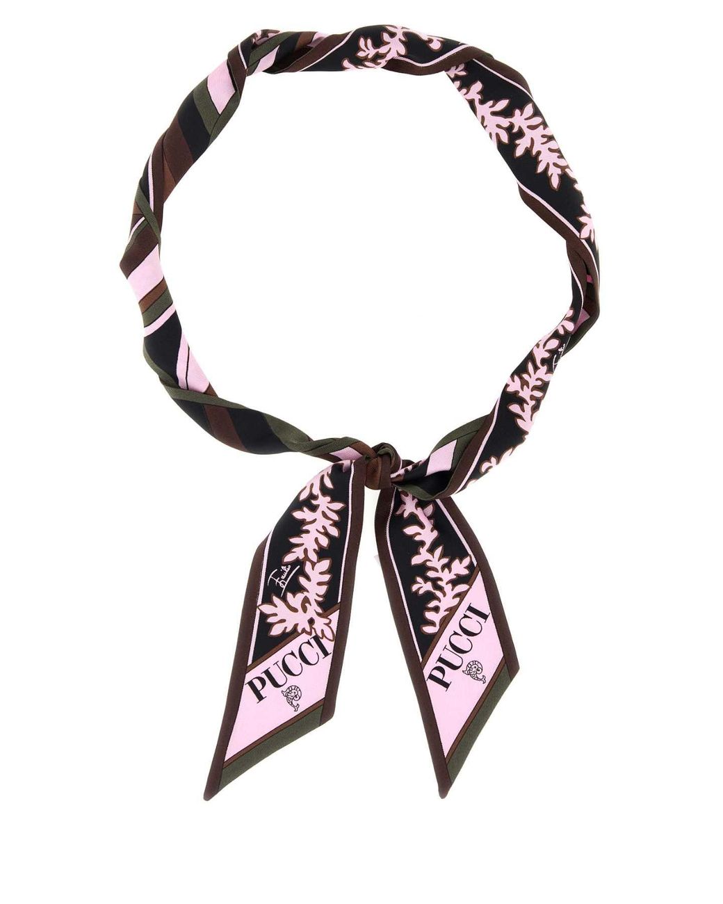 Emilio Pucci Multicolor Silk Mini Foulard Scarf