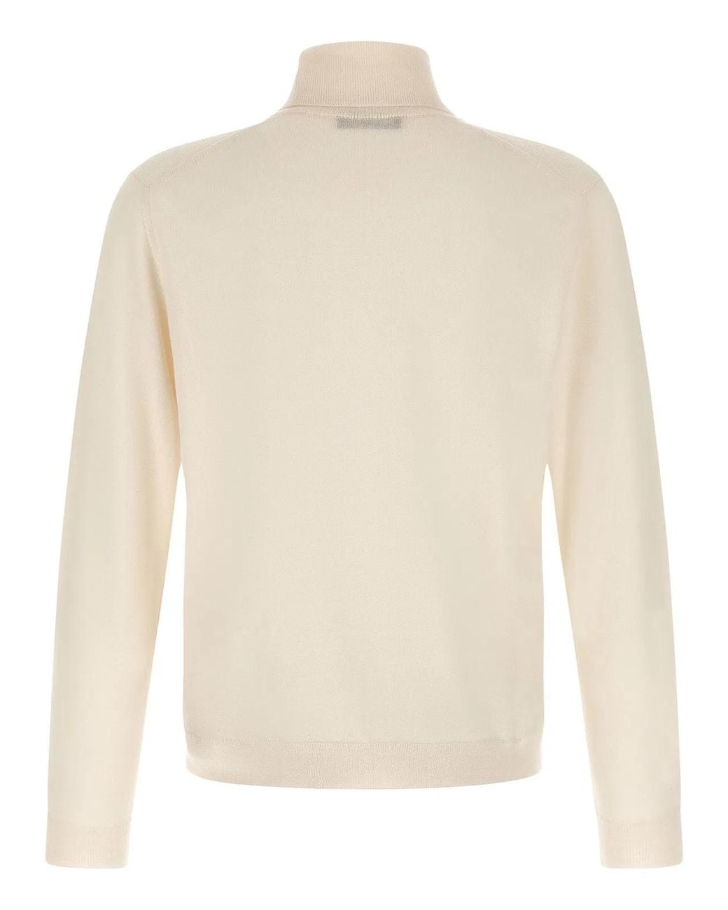 Zanone White Turtle-Neck Sweater for men