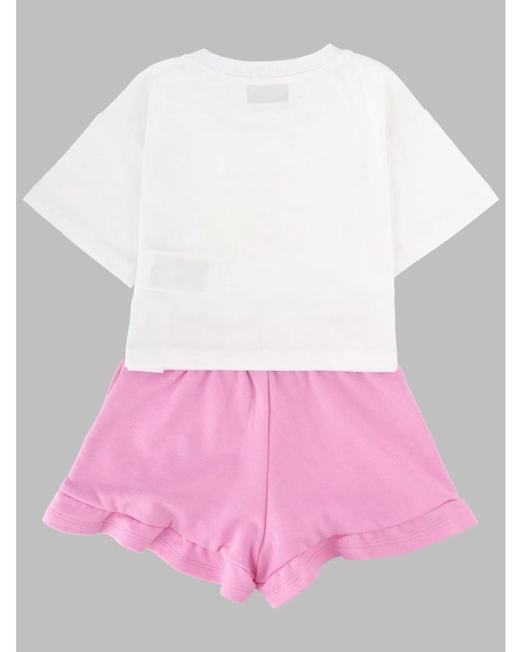 Moschino Pink T-Shirt And Shorts Set