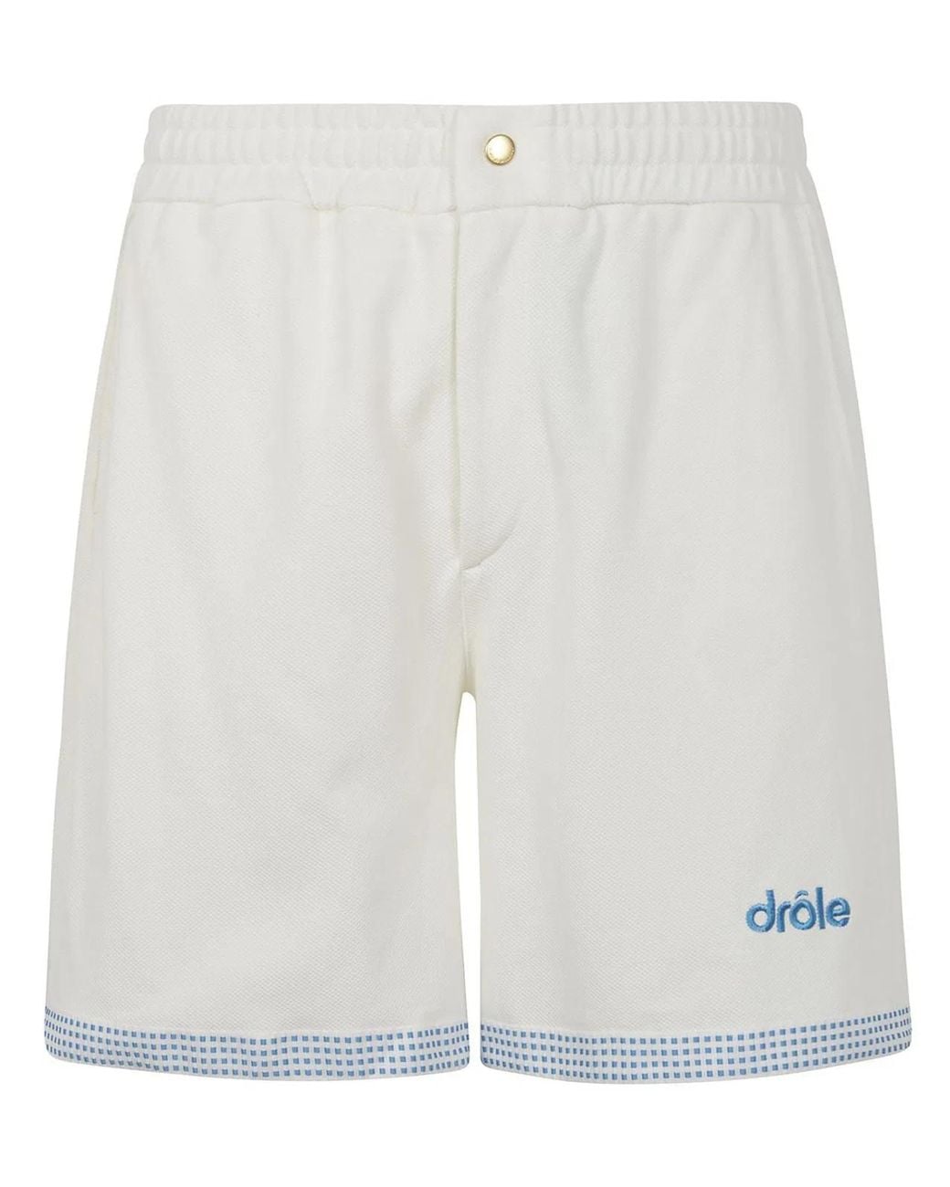 Drole de Monsieur White Le Short Piqué for men