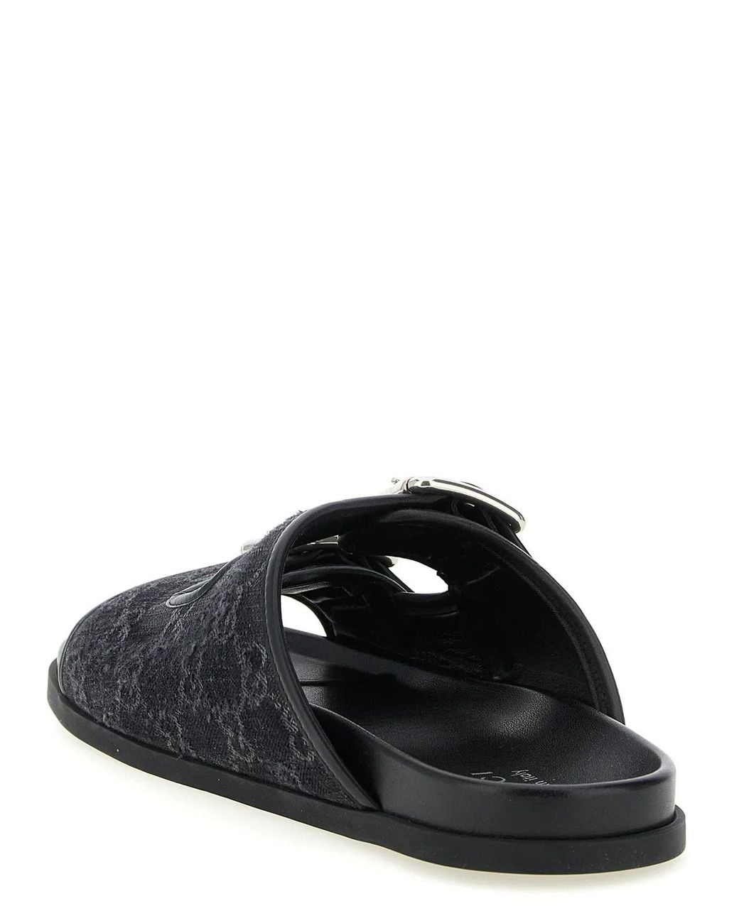 Gucci Black Logo Sandals for men