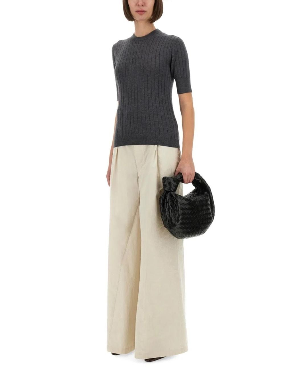 Bottega Veneta Black Wool Jersey