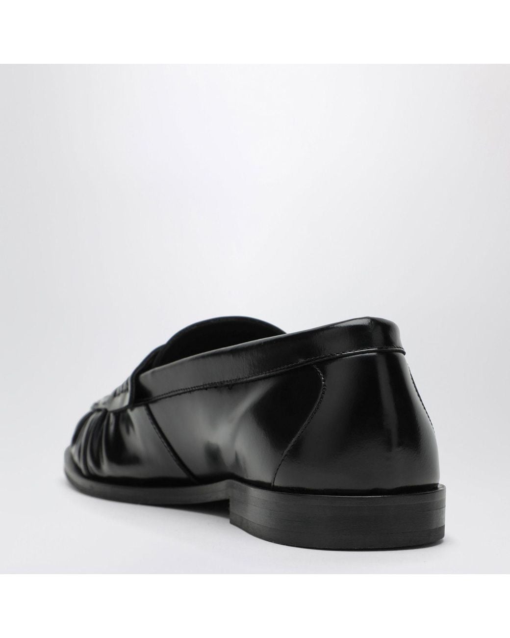 VINNY'S Black Vinnys Louee Vale Loafers for men