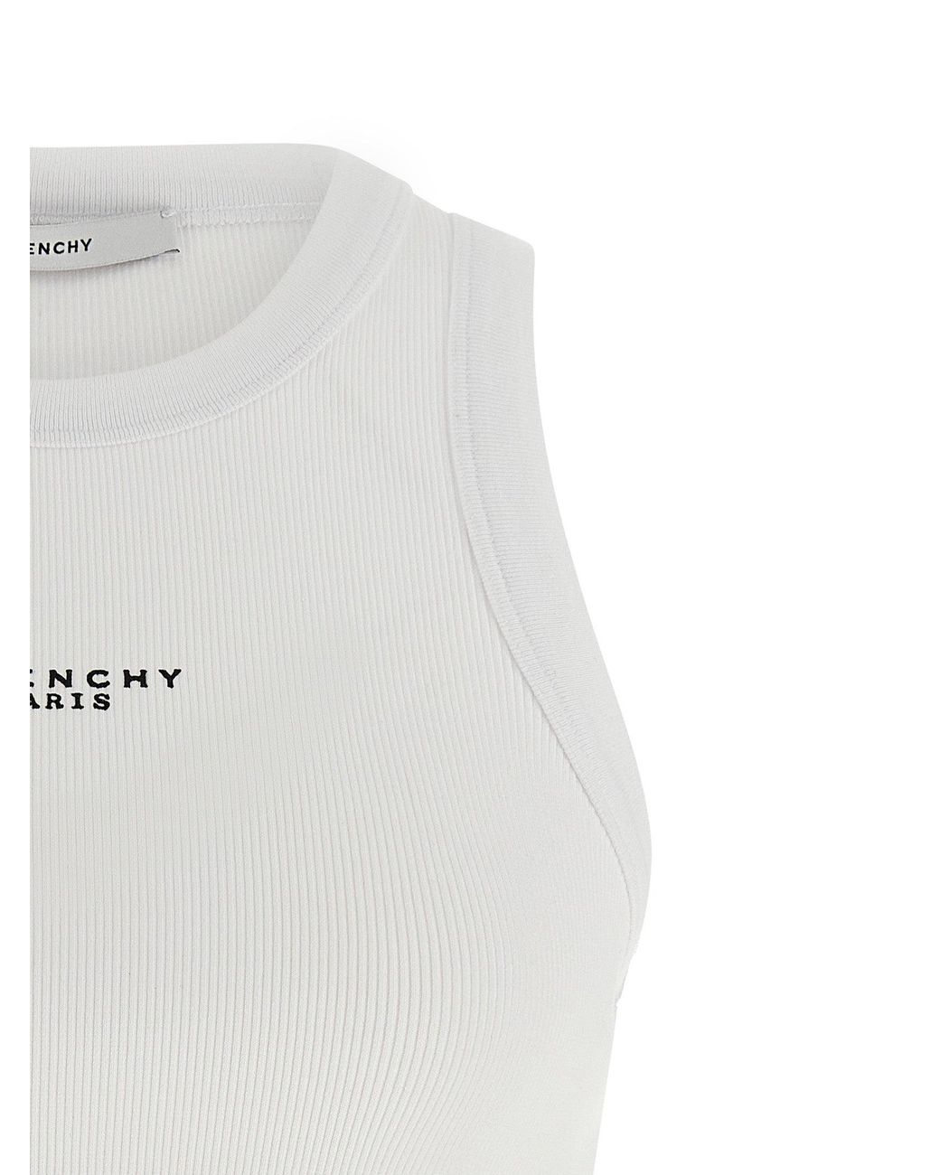 Givenchy White Paris Print Top