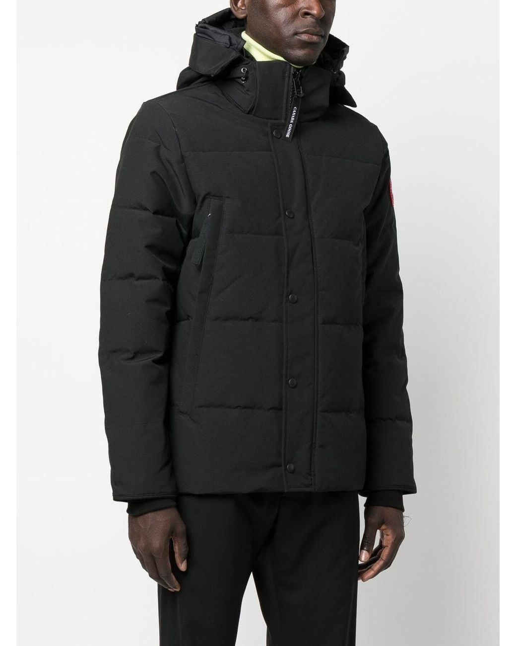 Canada Goose Black Wyndham Short Down Jacket for men