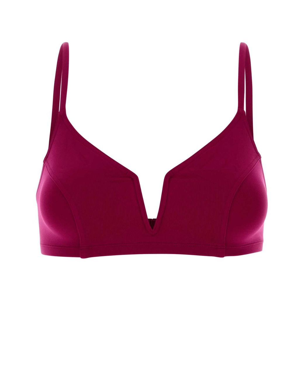 Eres Red Fuchsia Stretch Nylon Élancée Bikini Top
