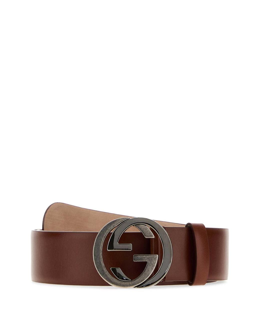 Gucci Brown Leather Belt for men