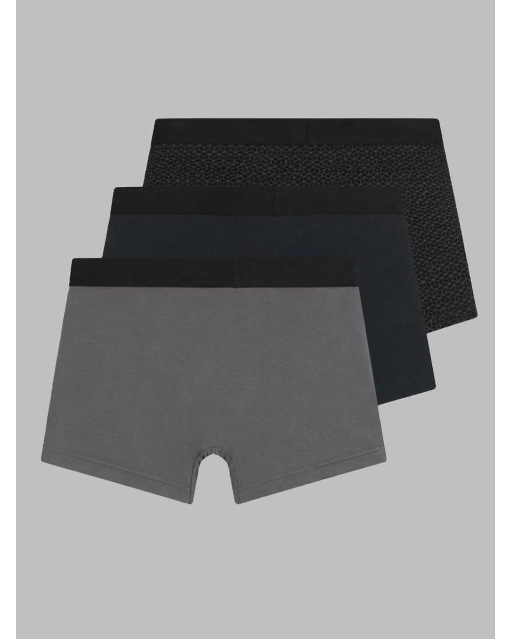 Boss Gray 3-Pack Boxer Con Logo for men