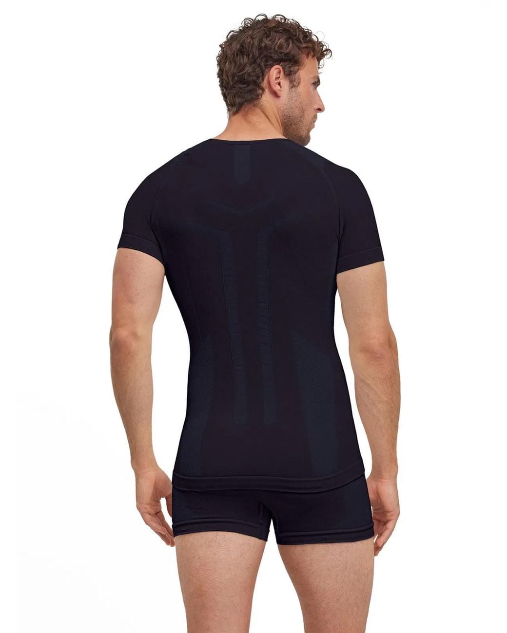 Falke Blue Warm Short T-Shirt for men