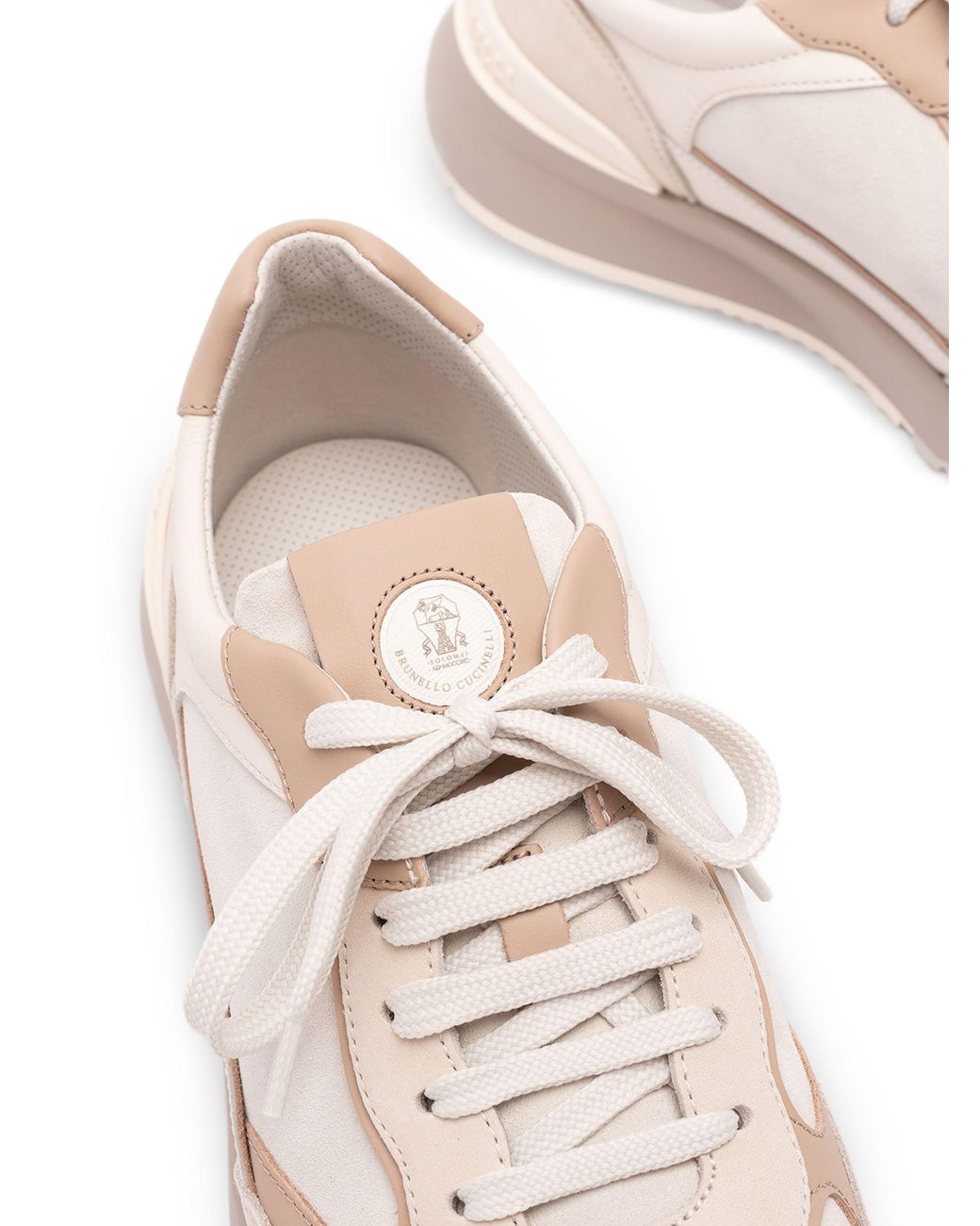 Brunello Cucinelli Pink Nubuck And Suede Sneakers for men