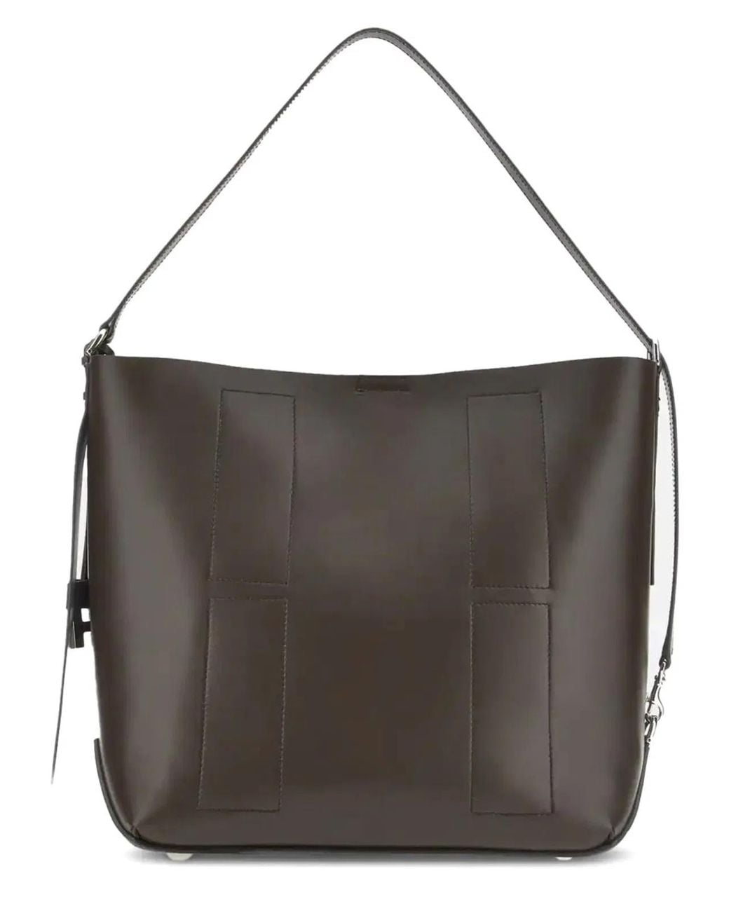 Hogan Black Medium Hobo Bag Hocket Calfskin Shoulder