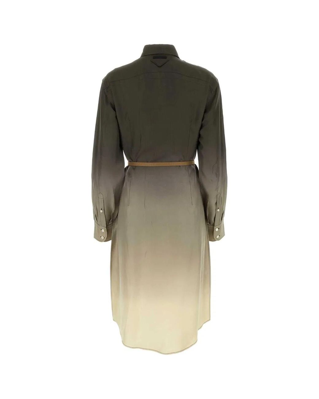 Prada Multicolor Twill Shirt Dress