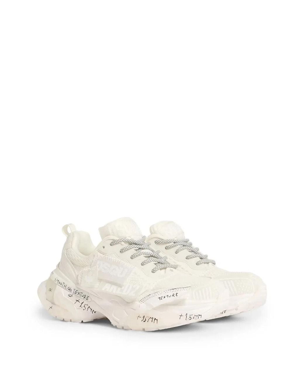 DSquared² Natural Lace-Up Sneakers