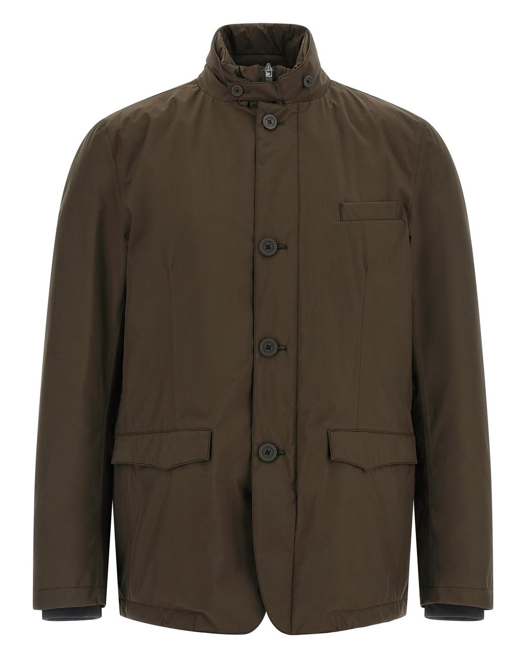 Herno Green Bib Insert Jacket for men