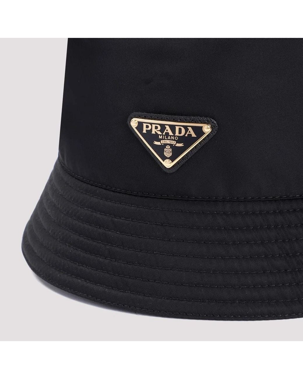 Prada Black Re-Nylon Bucket Hat