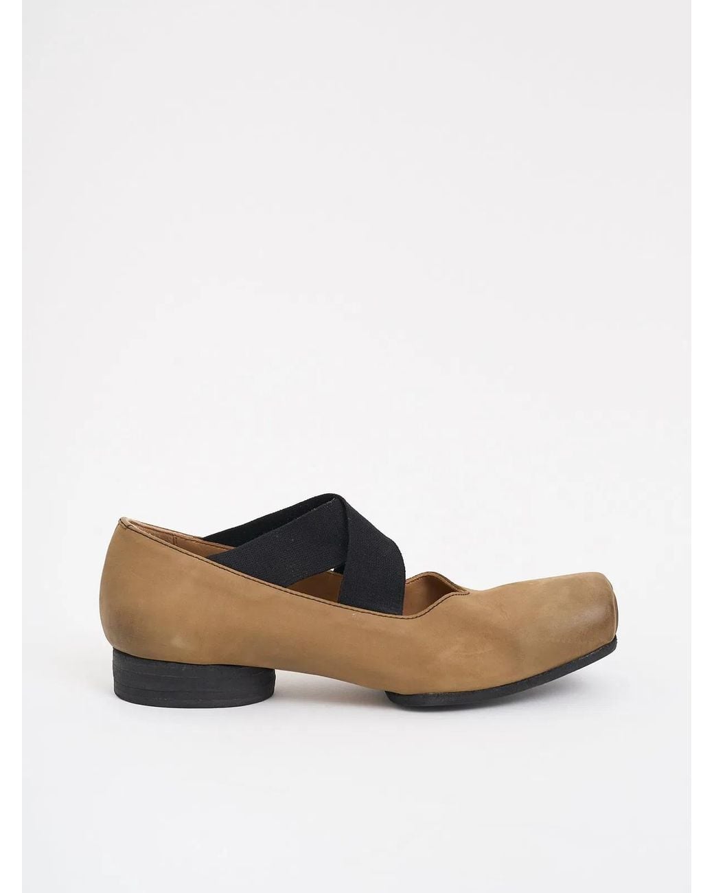 Uma Wang White Leather Ballet Flat