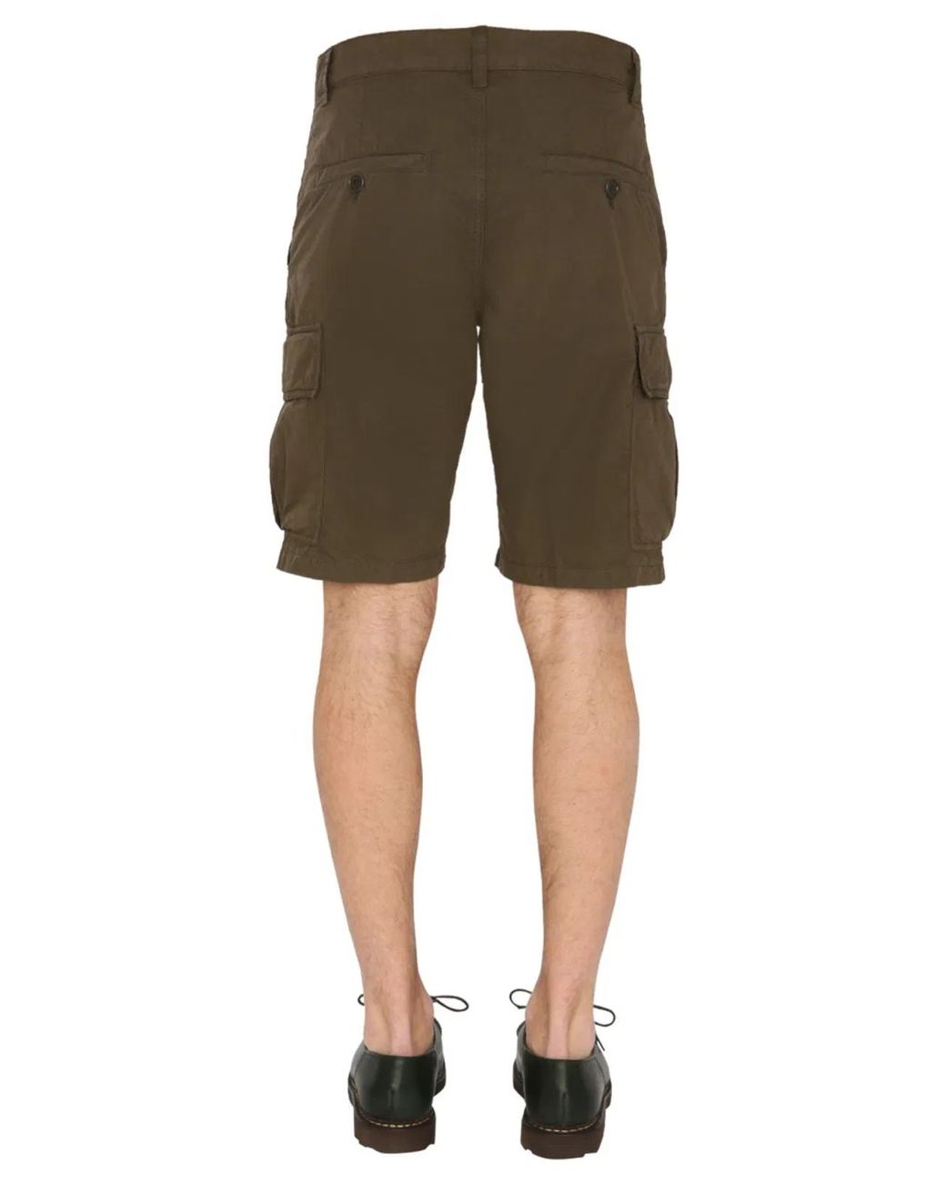 Aspesi Green Cargo Shorts for men