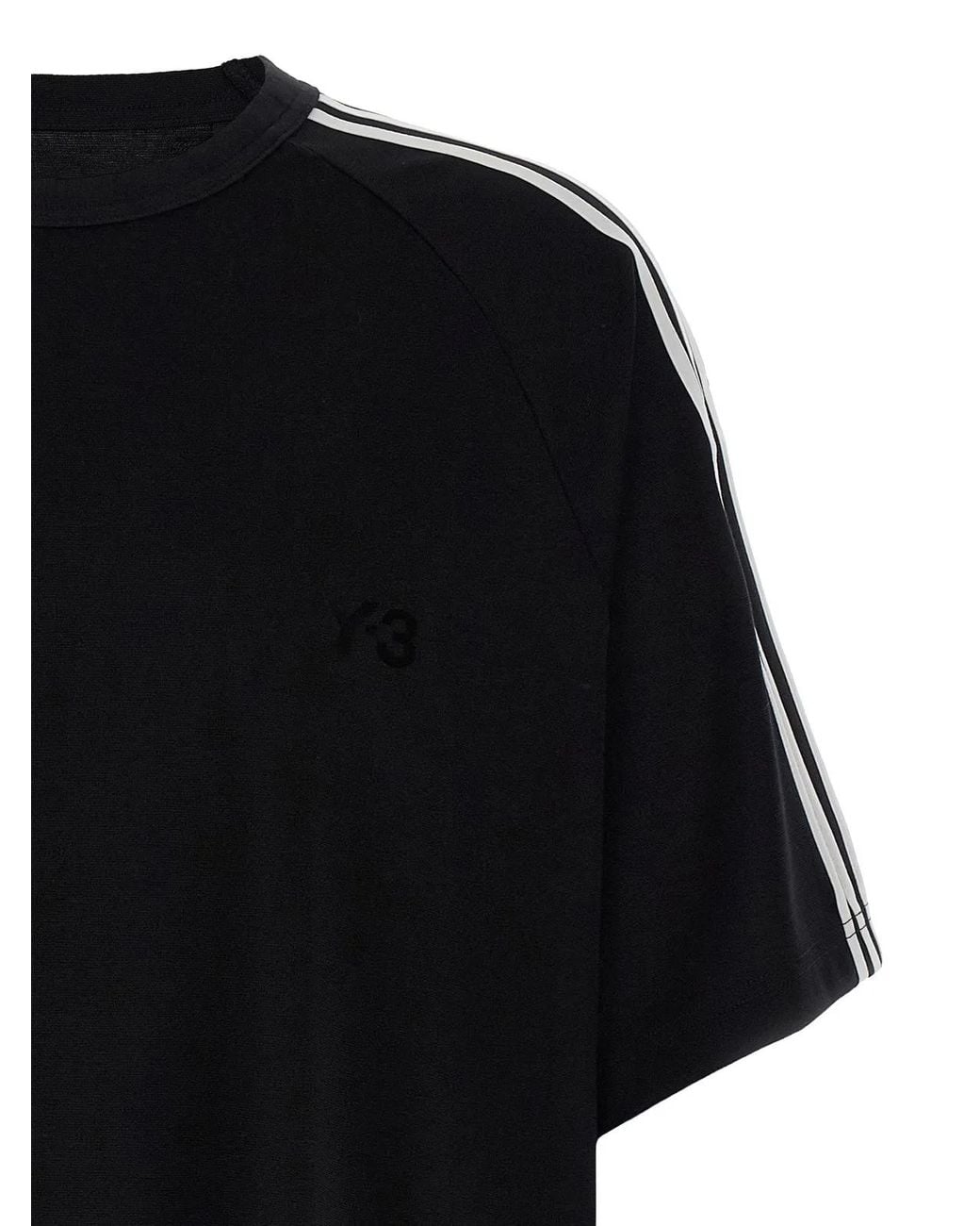 Y-3 Black 3 Strisce' T-Shirt