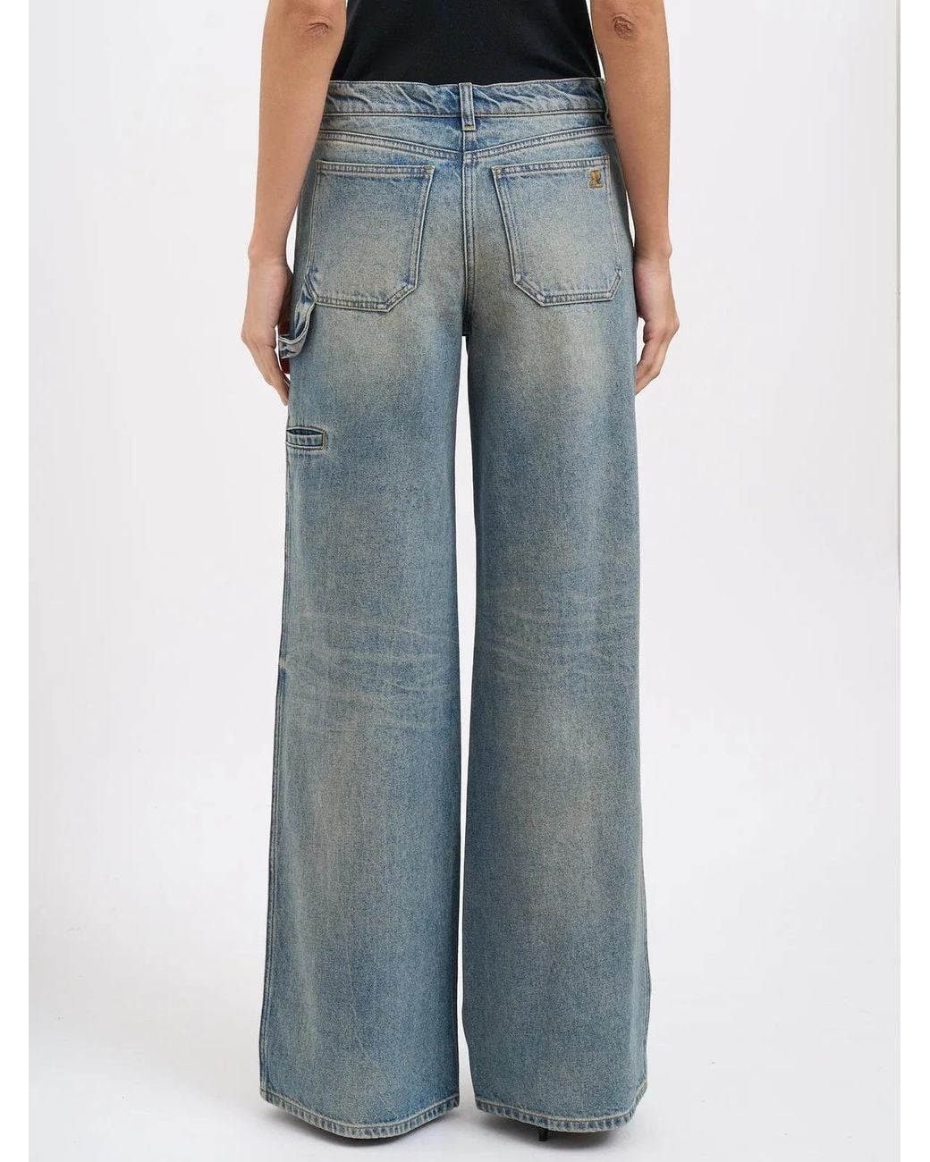 Courreges Blue Courregès Hammer Denim Baggy Trousers